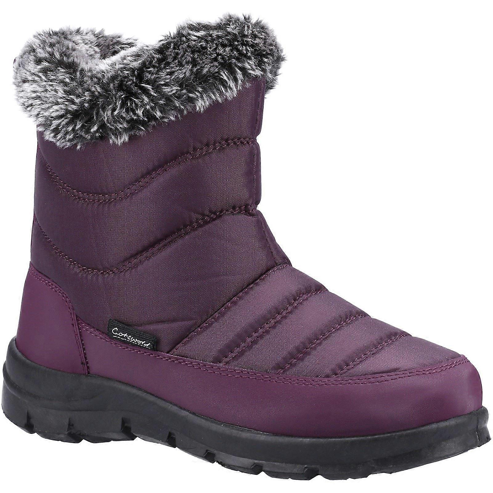 Cotswold Longleat Purple Other Materials Female Textile/Weather Wellingtons-8