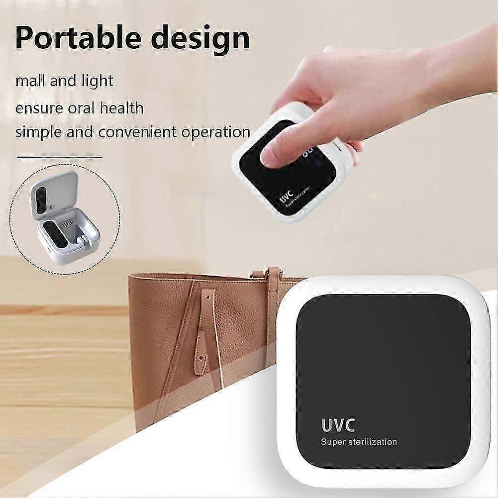 Portable Toothbrush UV Sanitizer Case Rechargeable Toothbrush Sterilizer