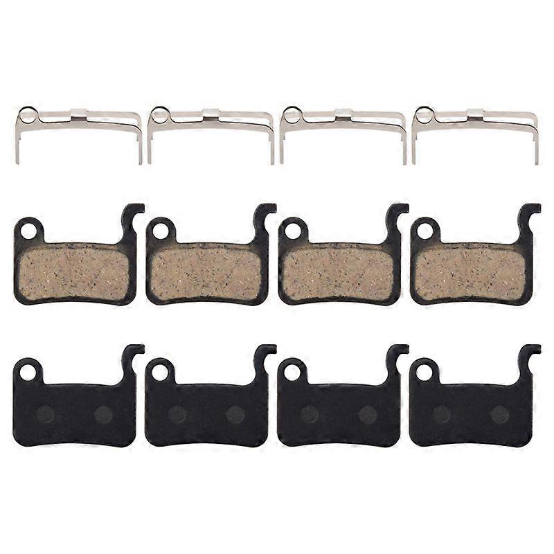 4 Pairs Bicycle Resin Disc Brake Pads for Deore M596 M595 M535 M665 XT M775/776/765 XT/R M975 M966