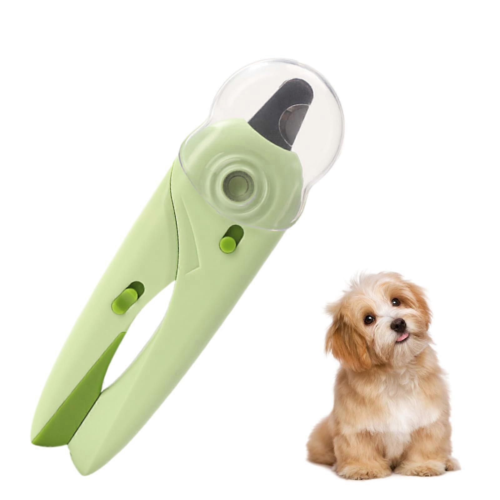 LED Pet Nail Clippers With Light, Guard, Quick Sensor, Safety Lock, Nail File For Dogs And Cats Nail Bloodline Green
