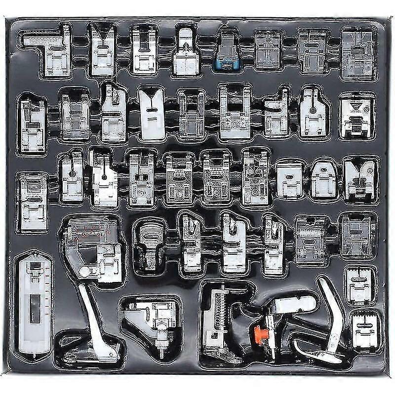 42 PCS Machine À Coudre Pied-de-biche Ensemble Maison Machine À Coudre MultiFonction Pied-de-biche Costume Combinaison Couture Cadeaux Convient à la plupart des modèles de couture