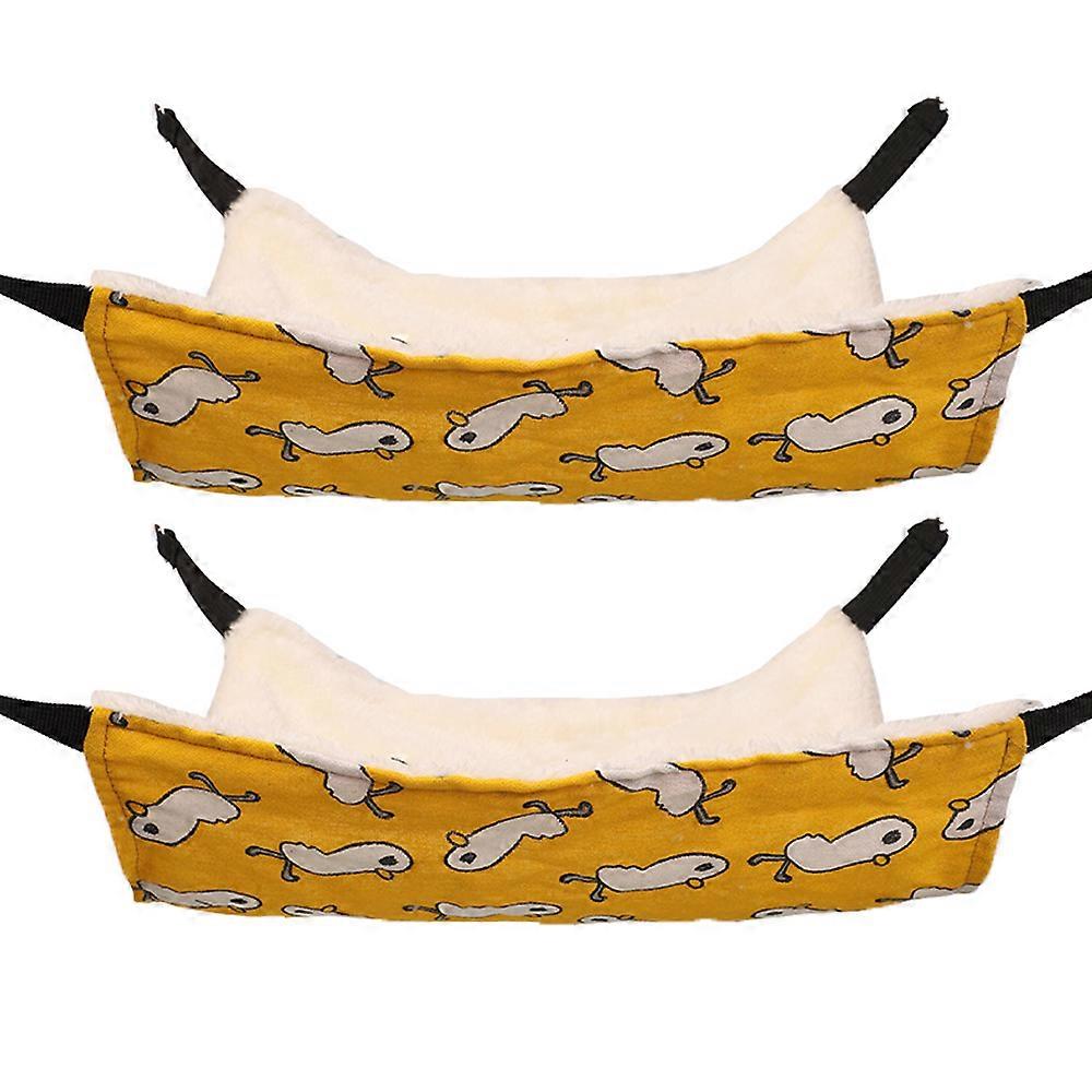 Bunk bed Hammock Cage Toy for Hamster Rat Sugar Glider Parrot Guinea Pig Hideout Play Sleep