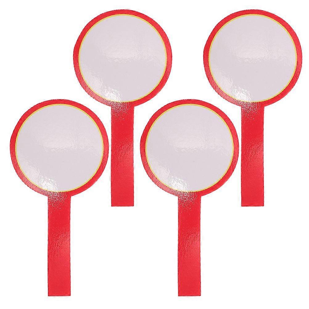 4pcs Handheld Double-Sided Dry Erase Scoreboard for Sports Judges Reusable Blank Paddle for Scoring for Competitions Voting Classroom Activities