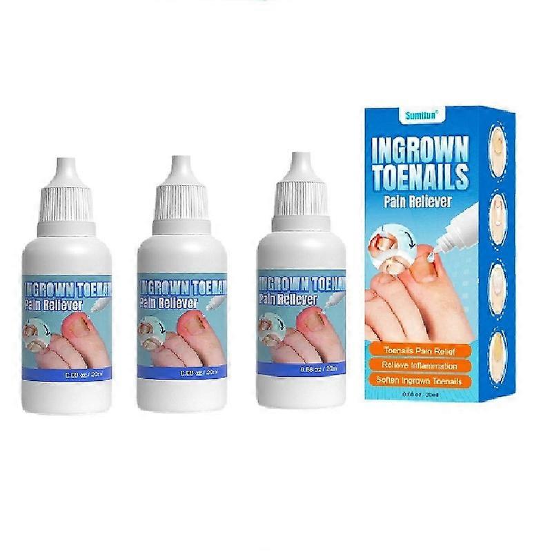1/2/3pcs Ingrown Toenail Treatment Extra Strong,Ingrown Toenail Drop,Cuticle Care Oil for Ingrown Toenails Ingrown Toenail Tools