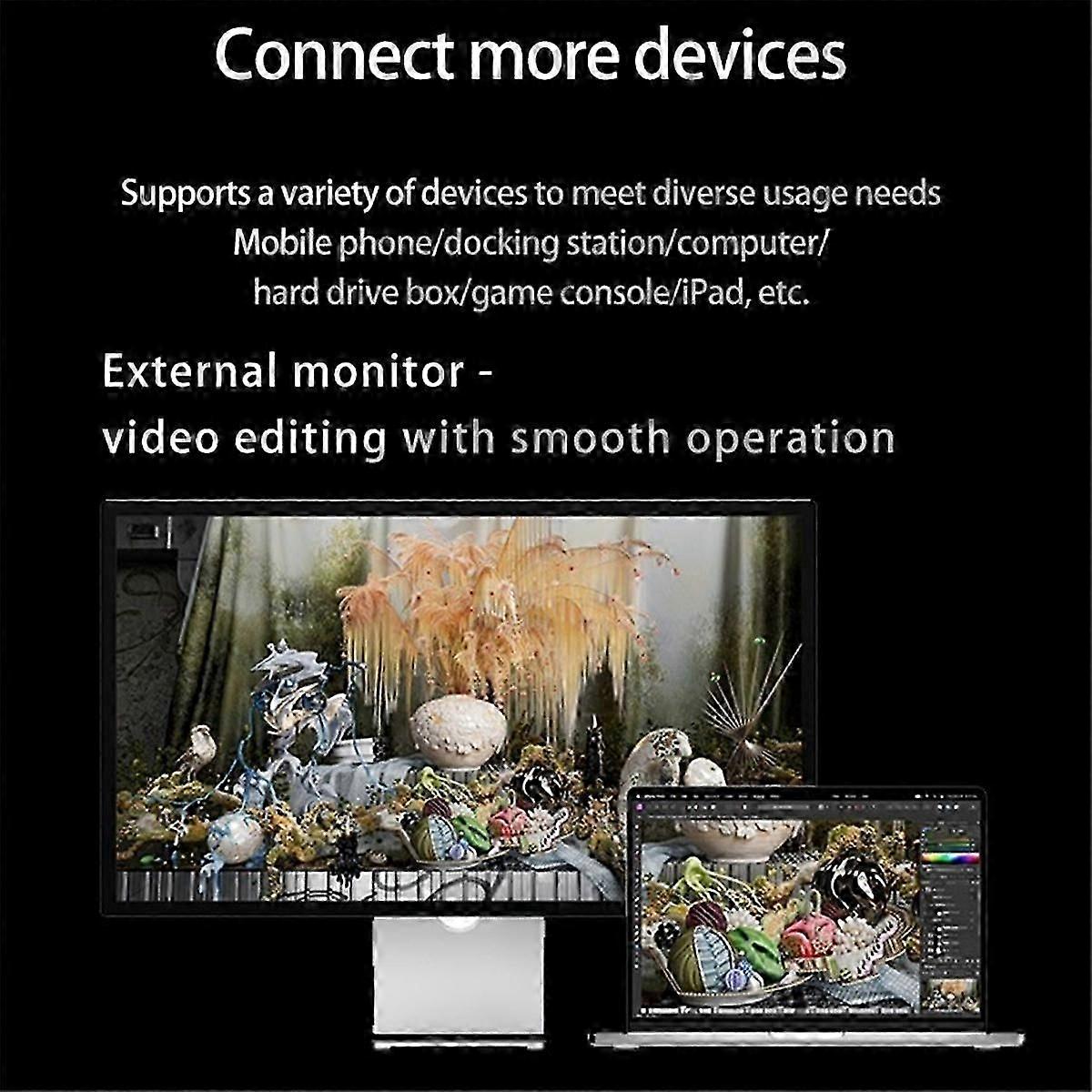 4 40Gbps Kablo için 8K60Hz USB4 USB Tip C - Tip C PD240W Hızlı Şarj USB-C Veri Kablosu 15 1.