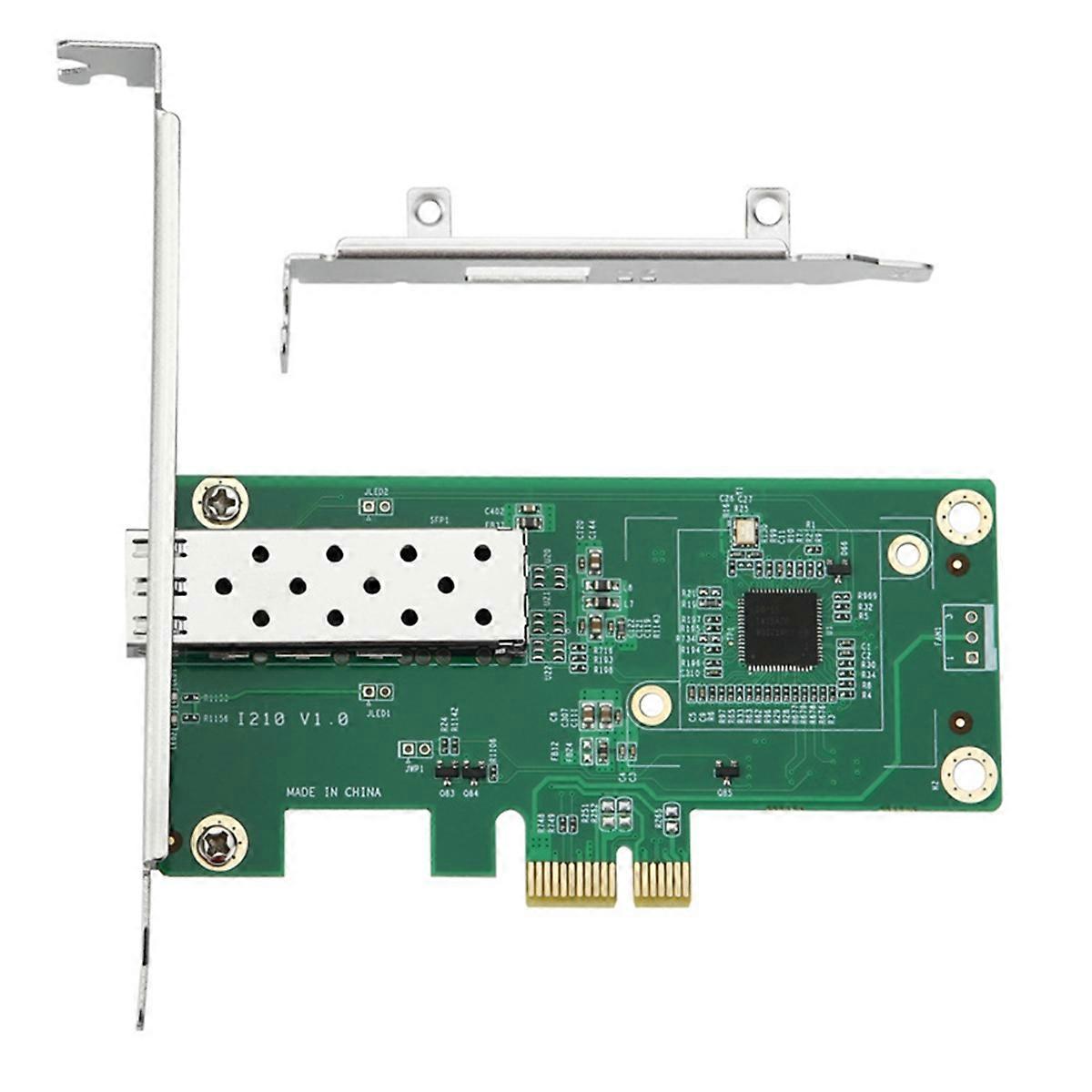 PCIe SFP Network Adapter Gigabit Fiber Network Lan Card 10/100/1000Mbps for I210 TXA026