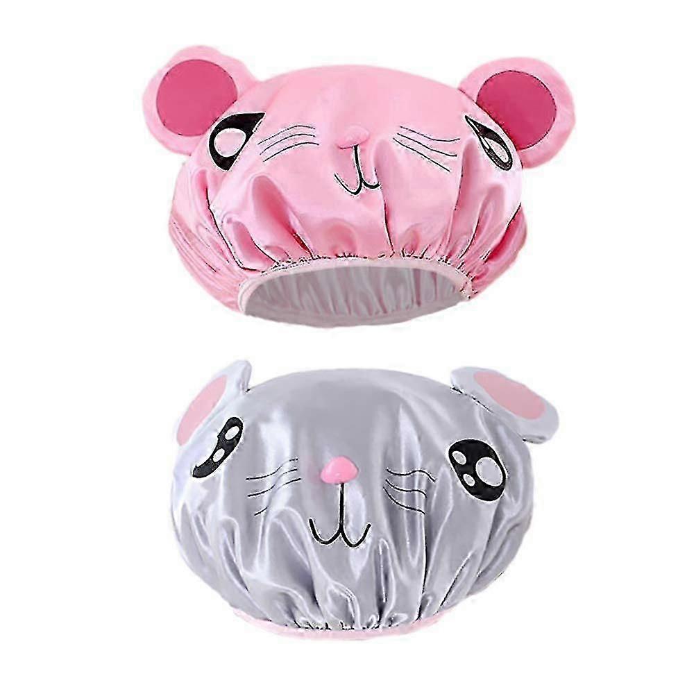 2pcs Kids Shower Cap Waterproof