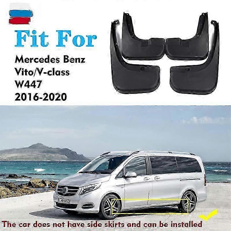 Mudflaps Suitable for Mercedes Benz VITO V CLASS W447 MUDGUARD SPLASH MUD FLAP GUARD FENDER MUDGUARDS CAR ACCESSORIES AUTO STYLINE 4PCS