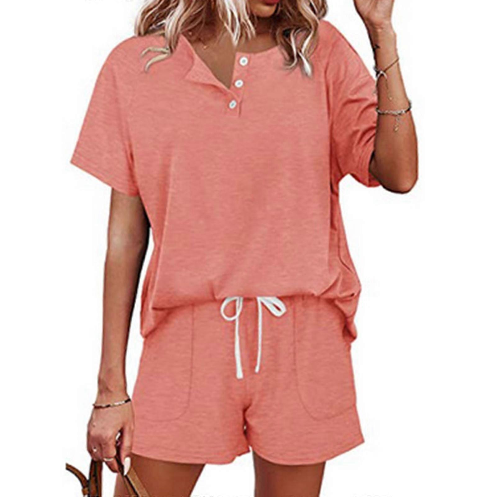 Sudaderas de manga corta para mujer Lady Workout Lounge Sets