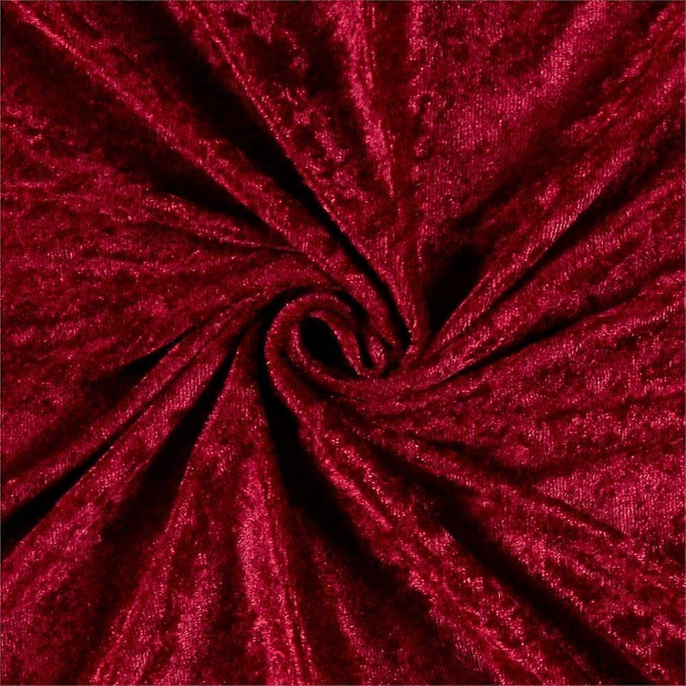 Sedona Designz Panne Velvet Velour Fabric by The Yard – Soft, Stretchable MediumWeight for Apparel, Costumes Home Dcor 5 Yards Burgundy