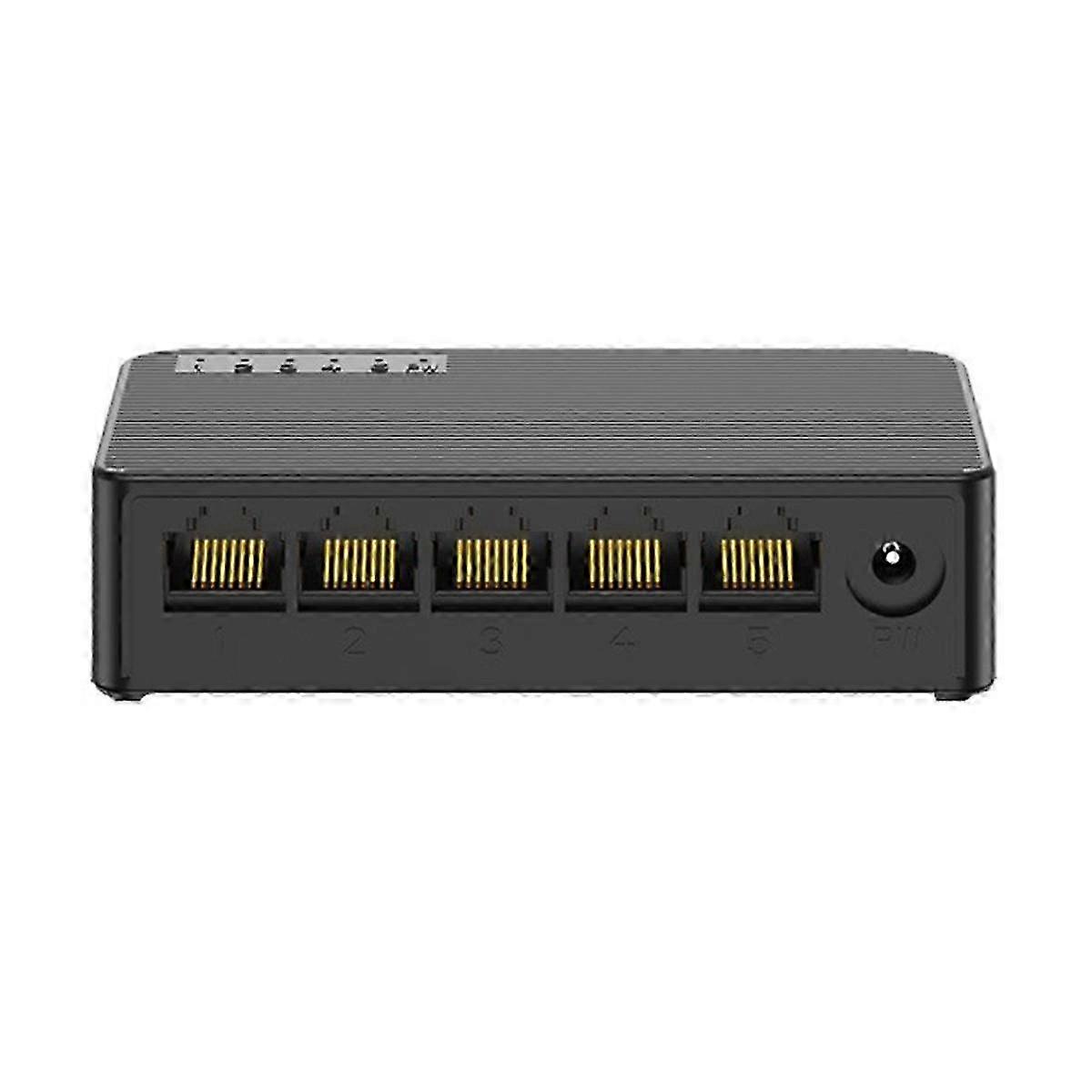 5-Port Mini Ethernet Network Switch 100Mbps, RJ45 Compact Internet Hub with Plug & Play