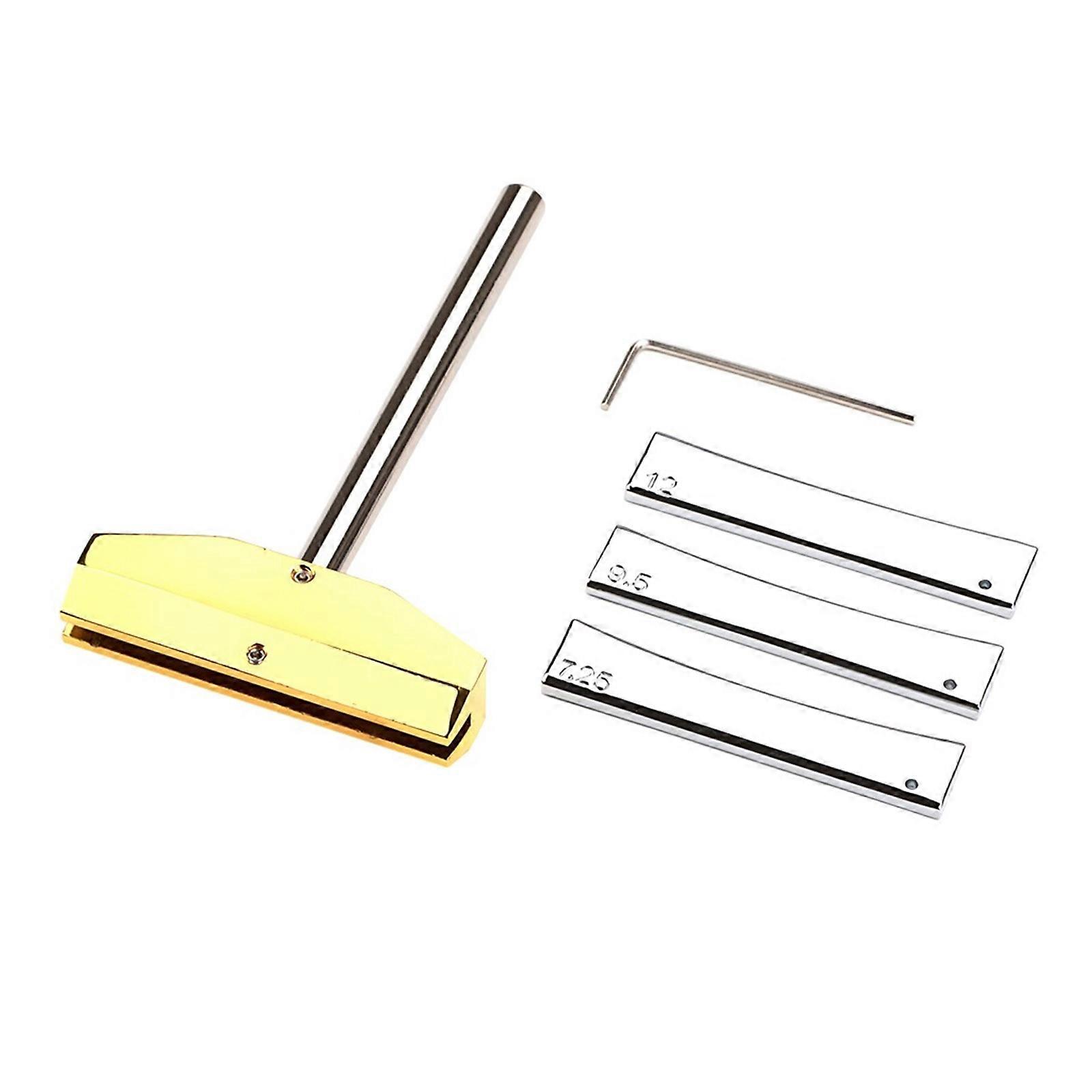 Guitar Bass Fret Press Caul&Radian Fret Inserts with Hexagons Wrench Fingerboard Pressings Tool Replacement Luthiers Tool