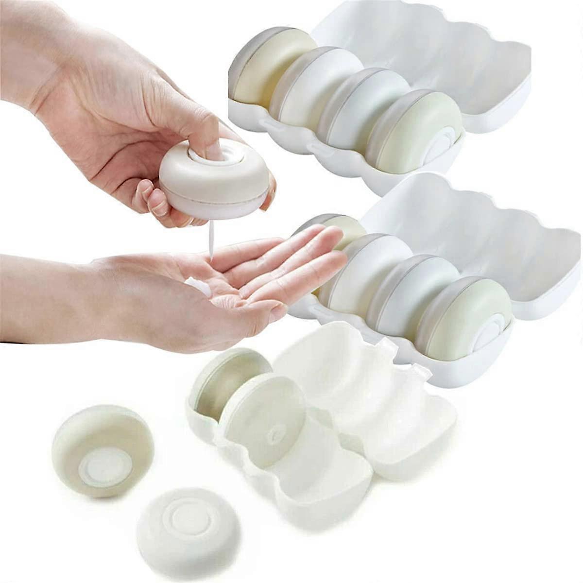 Collapsible Travel Bottles Set, Press Lotion Dispenser with Case for Toiletries and Hand Sanitizer (12pcs)