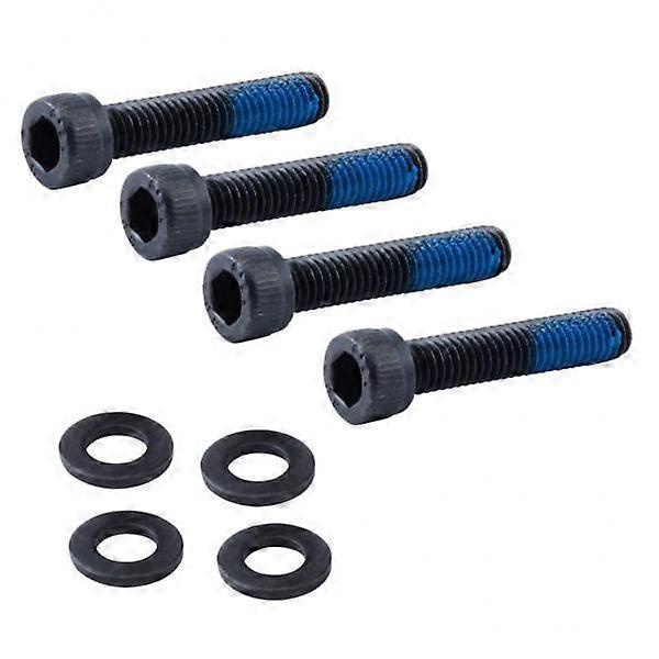 6x Bisiklet Bisiklet MTB Disk Fren Kaliper Montaj Adaptörü için 4 Çelik Vida Seti