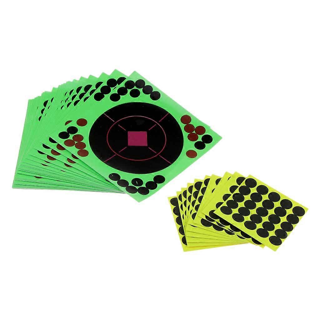 25pcs Reactive Splatter 14x14cm Paper Target er with Patches