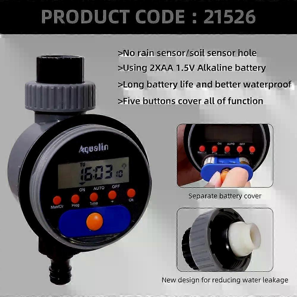 Automatic LCD Display Watering Timer Electronic Home Garden Ball Valve 8 Programs Water Timer For Garden Irrigation