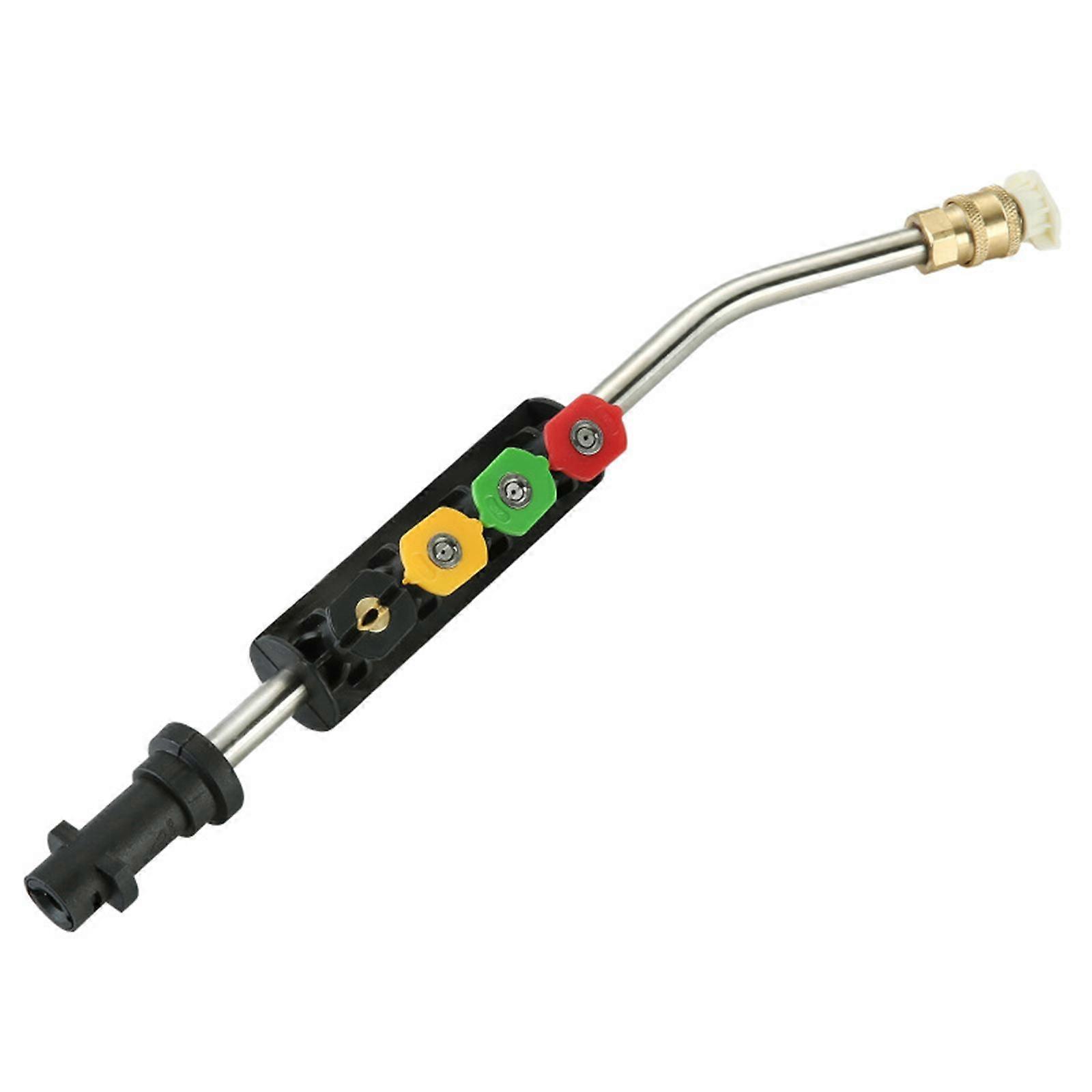 Washer Extension Wand with 5 Nozzle, Roof Cleaner Lance Nozzle, 1/4'' Pressure