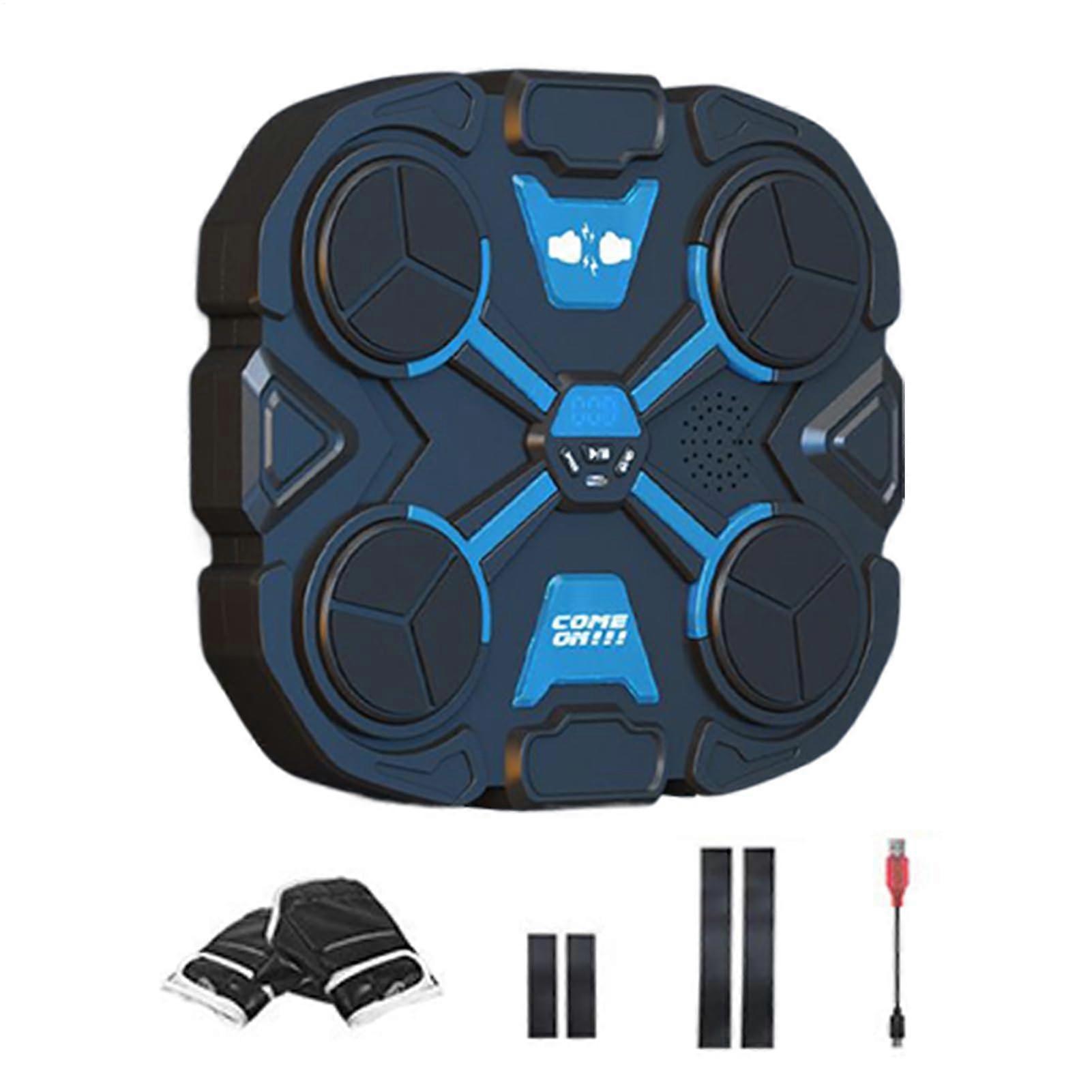 Music Box Machine, Smart Wireless Punching Device, LED Target Trainer, Black Home Gym Digital Display