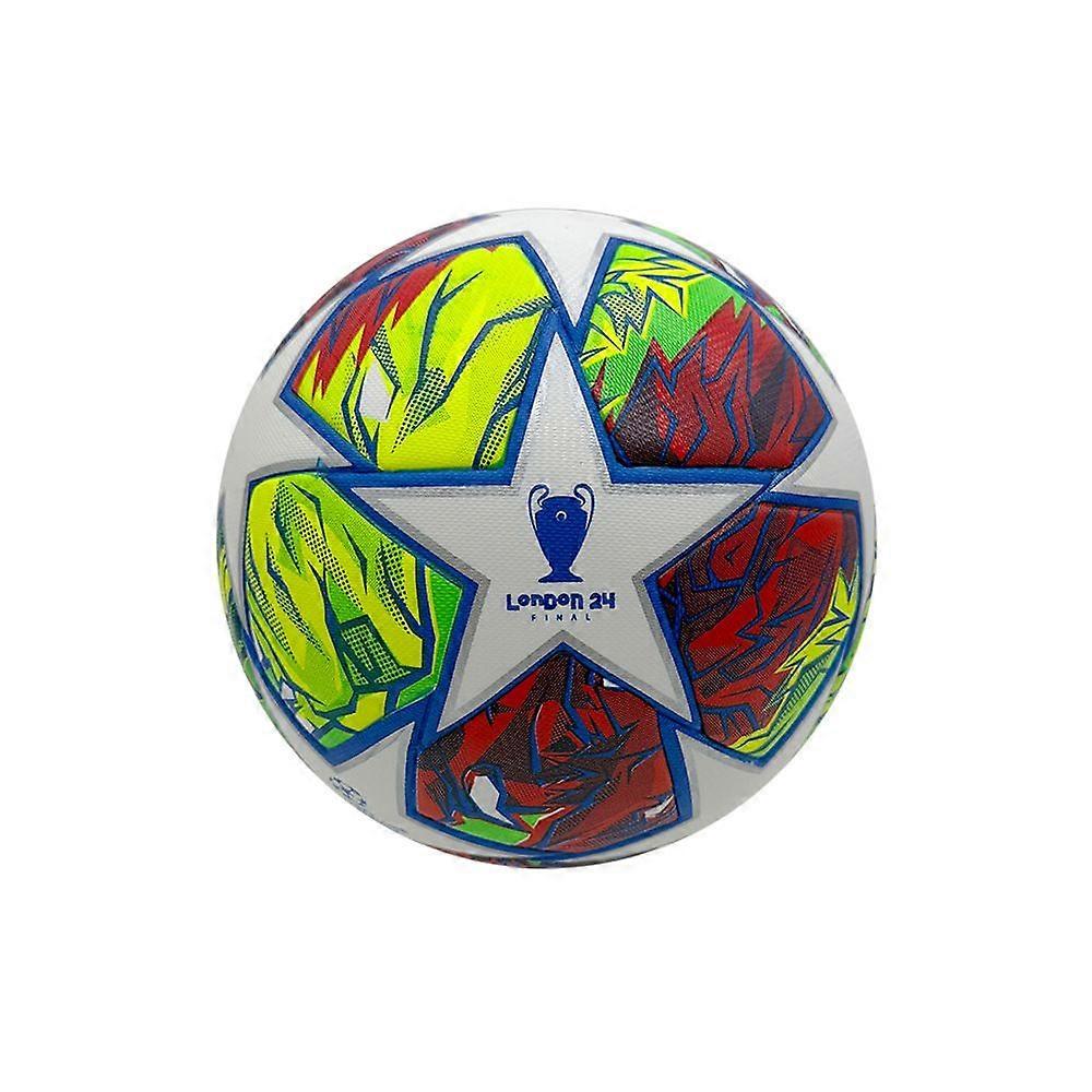 23 دوري أبطال أوروبا كرة قدم PU باللونين الأخضر والأصفر للتدريب والمباريات