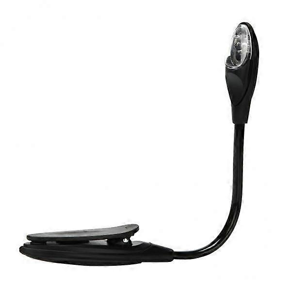 5xMini Clip Reading Light LED Reading Light Travel Light Clip Table Lamp Black
