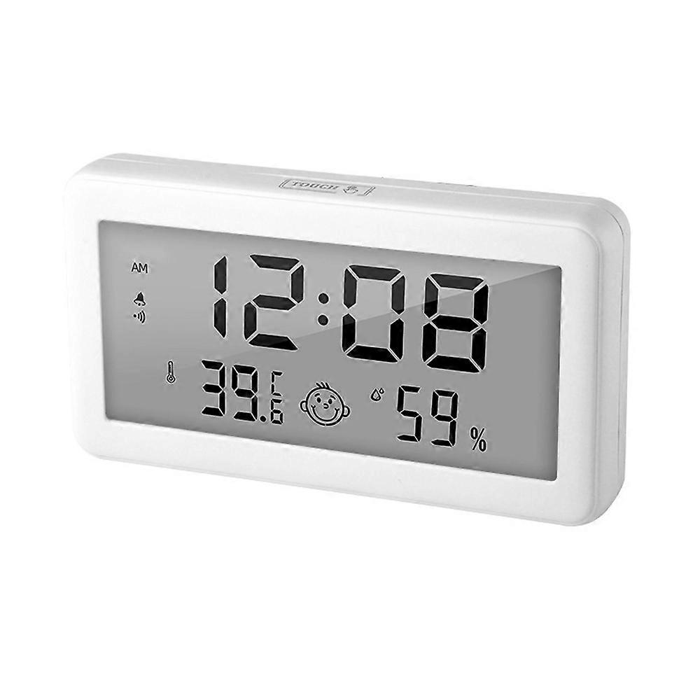 Digital Indoor Thermometer Hygrometer Home Accurate LCD Temperature Humidity Gauge Monitor with Time/Date Display Comfort Indicator Support Alarm Clo