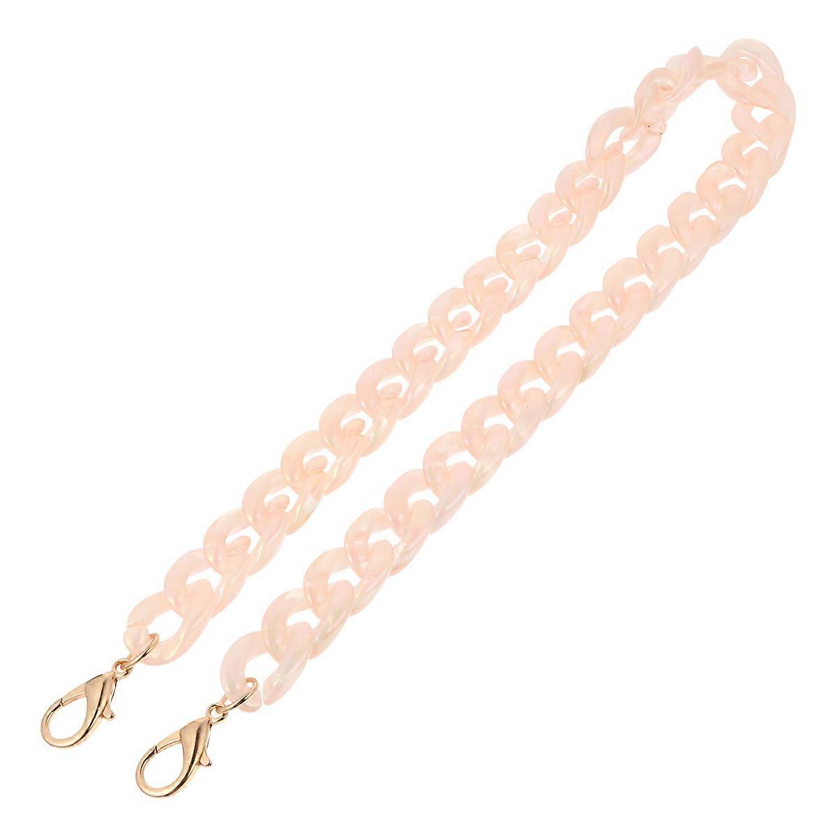 1Pc Versatile Chic Bag Chain Rainbow Fish Bone Chain Jewelry Bag Shoulder Strap