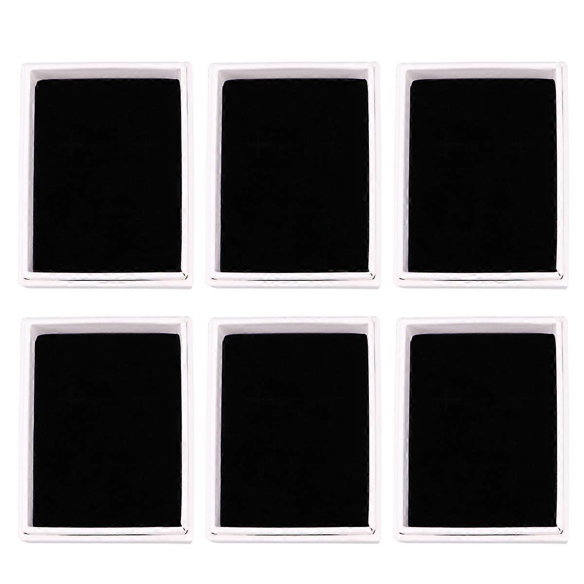 White Kraft Paper Ring Case for Jewelry Storage 10Pcs Durable Boxes