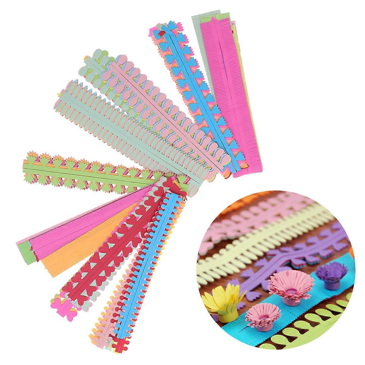 Paper Quilling Strips Kit Assorted Color For Crafts Diy Decoration Rolling 8Set