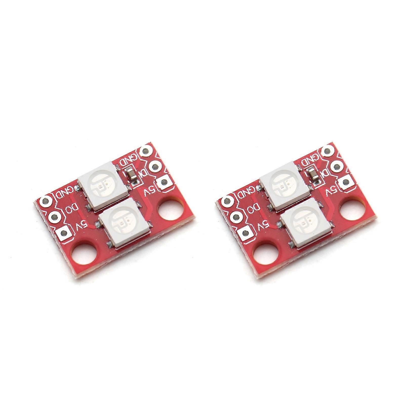 Addressables 2 Pixel RGBs LED Module With Multiple Animations Modes And 5V Low Voltages Operation Multicolor