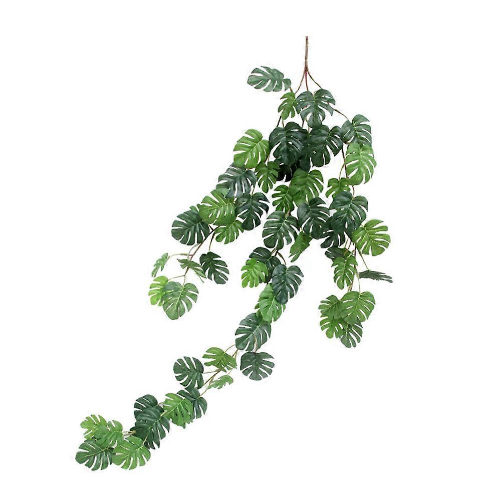 Fake Foliage Simulation Flower Vine Office Decoration for Home Senior Centers 80x30x0.1cm Realistic Simulation 1Set