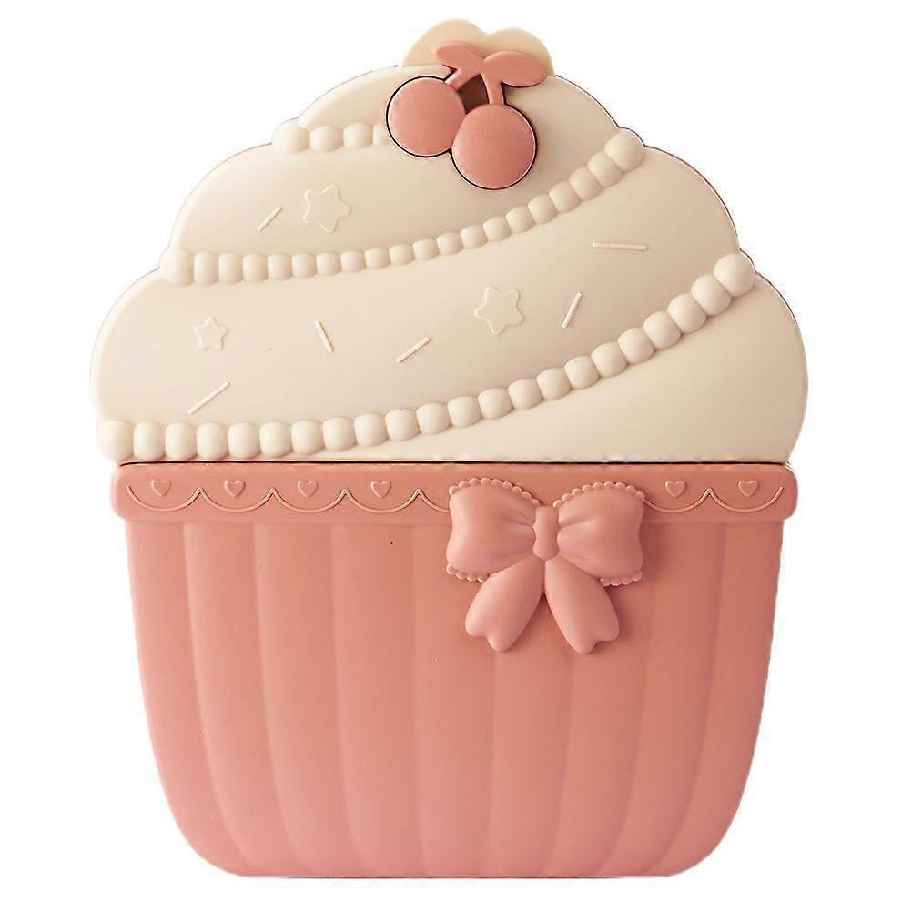 Pink Candy Storage Box with Ice Cream Shape and Split Grid Design for Party Use Made of PP 1pc