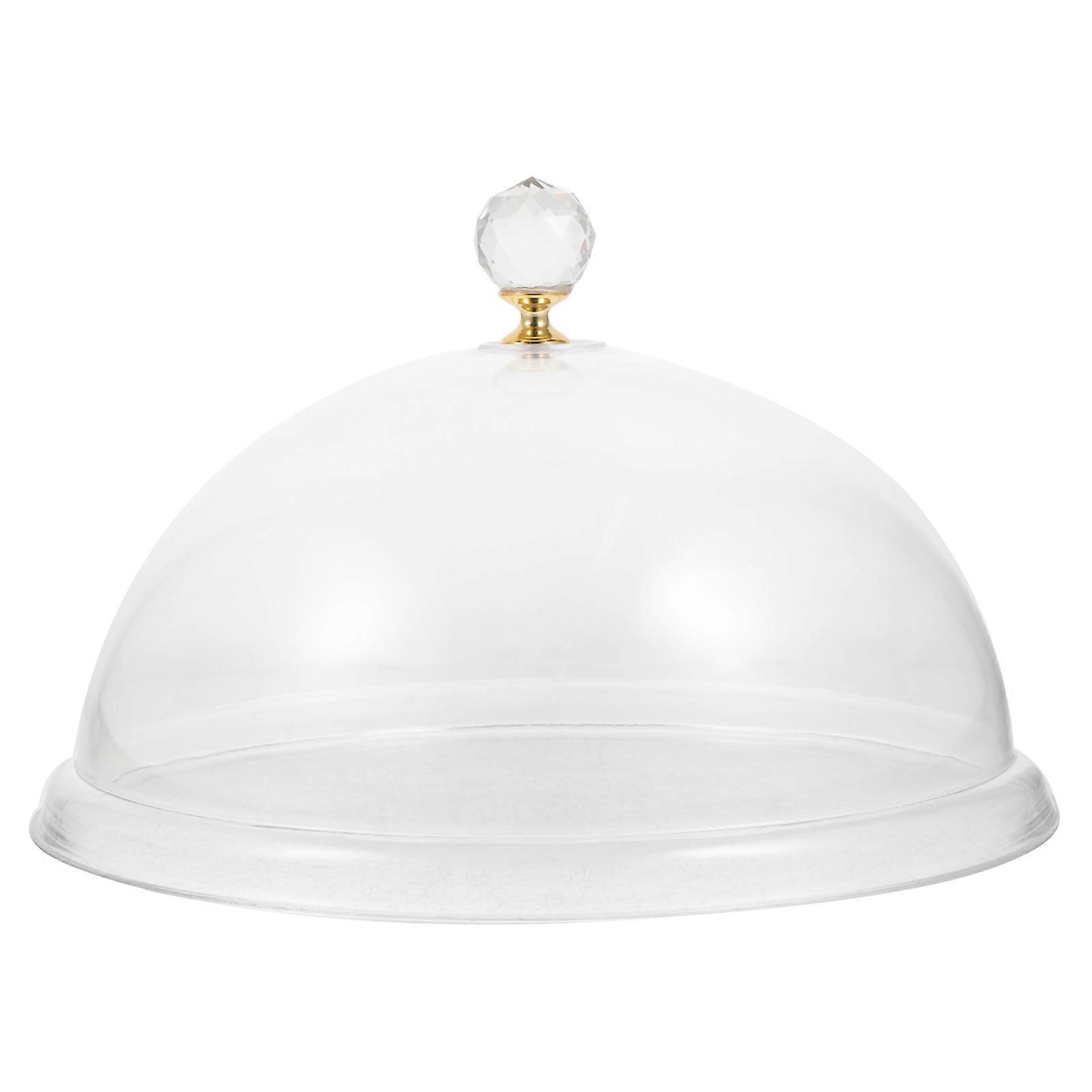 Läpinäkyvä kakkukupolikansi akryyli suojaava kakkukansi kotihotellijuhliin 26 00X26 00X16 00CM pölytiivis 1kpl