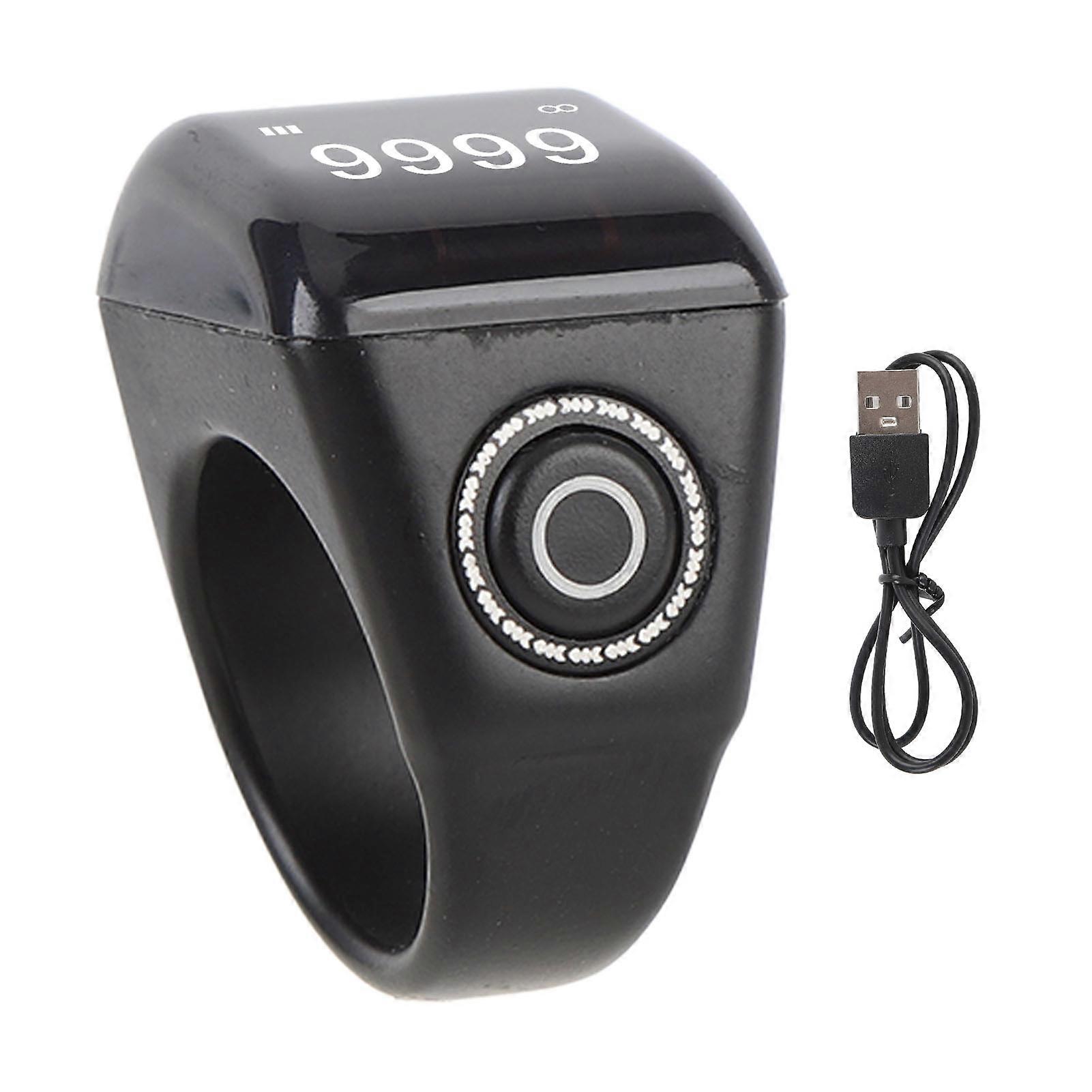 Smart Electronic Finger Counter Rainproof Rechargeable Digital Tasbih Sports 22mm