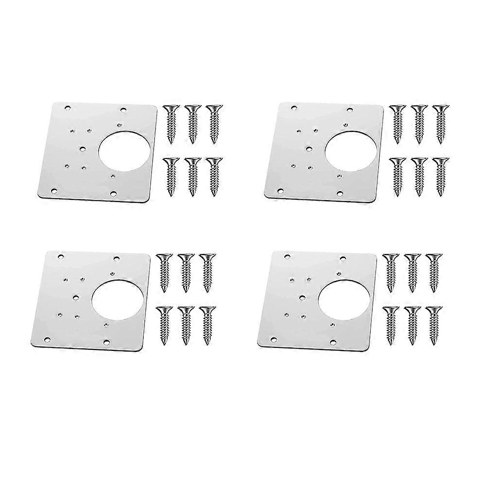 4pcs Kitchen Hinge Repair Plates Cabinet Hinge Repair Kit