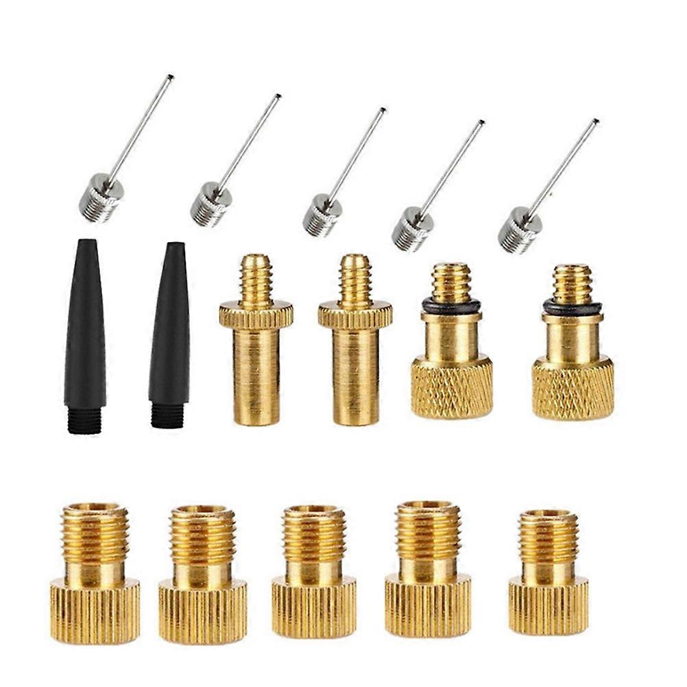Tire Inflator Adaptor Bicycle Valve Adaptor Kit Cyclists Tool For Bike Maintenance 1Set