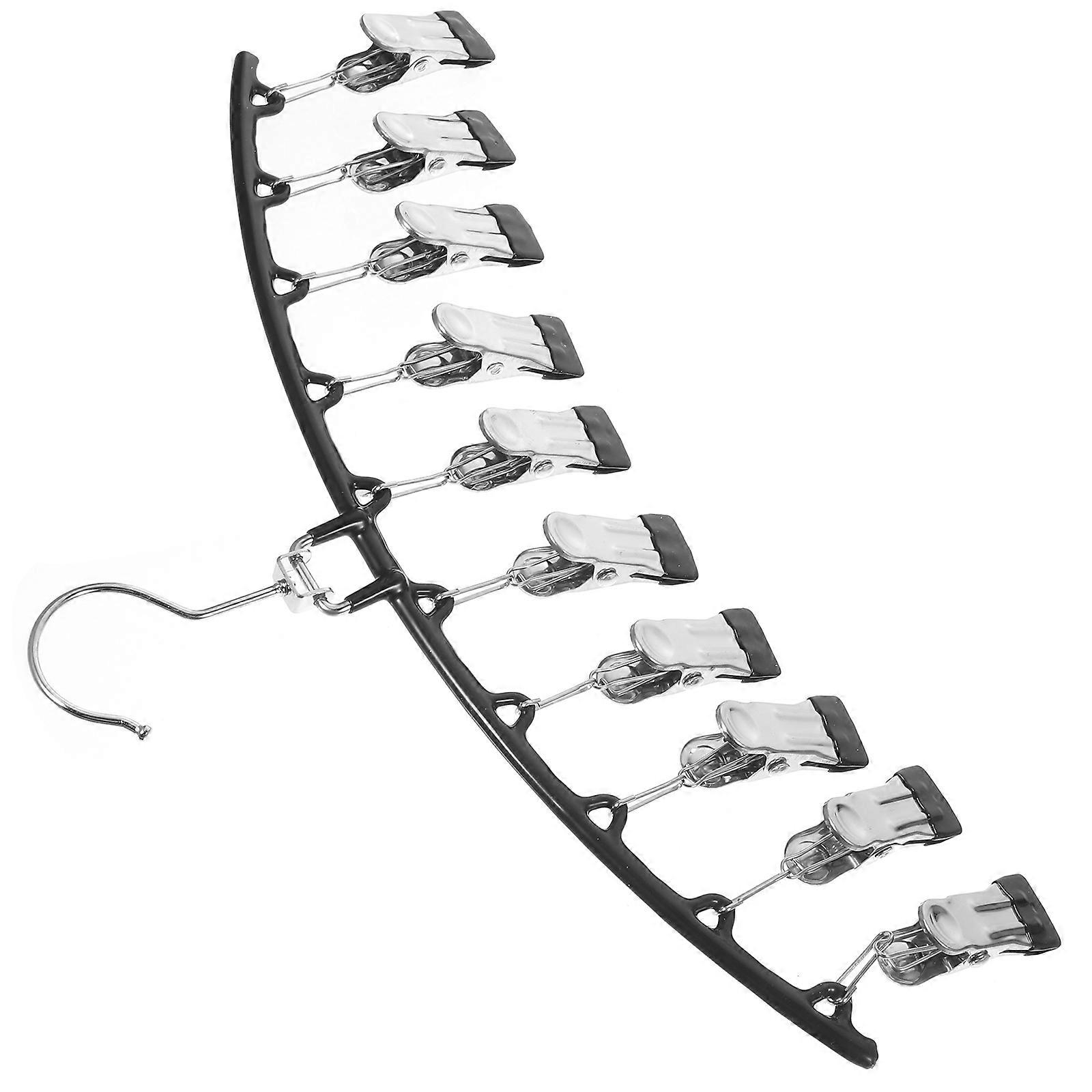 Clothes Drying Racks Sock Drying Rack Simple Design Home Use Black 37.00X21.00X2.50CM 1Set