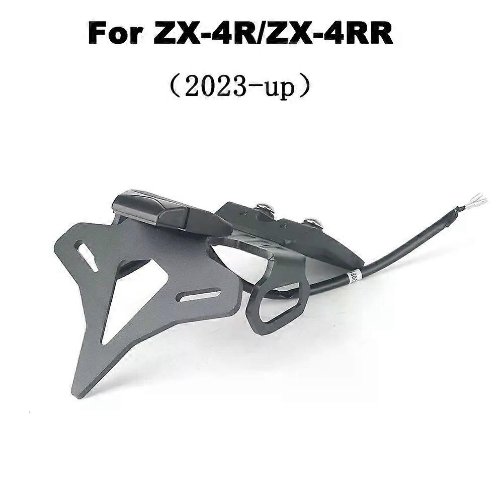 con unique For Kawasaki ZX-4R ZX-4RR ZX4RR ZX4R 2023 2024 Motorcycle Rear Short Tail Stock Tidy License Plate Holder Tailstock Bracket Kit