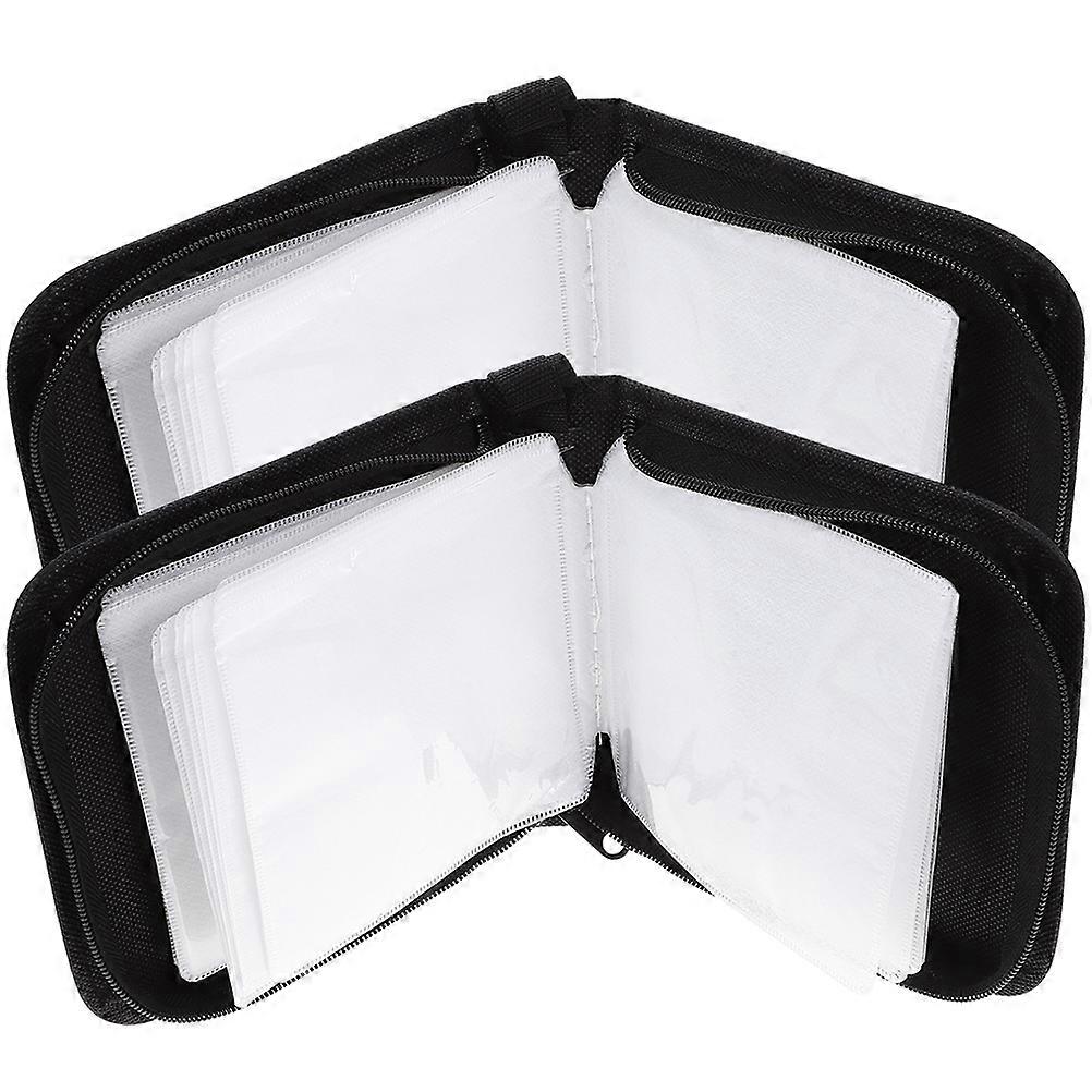 Plastic Cd Cases Dustproof Minimalist Style For Music Lovers Home Use 2Set