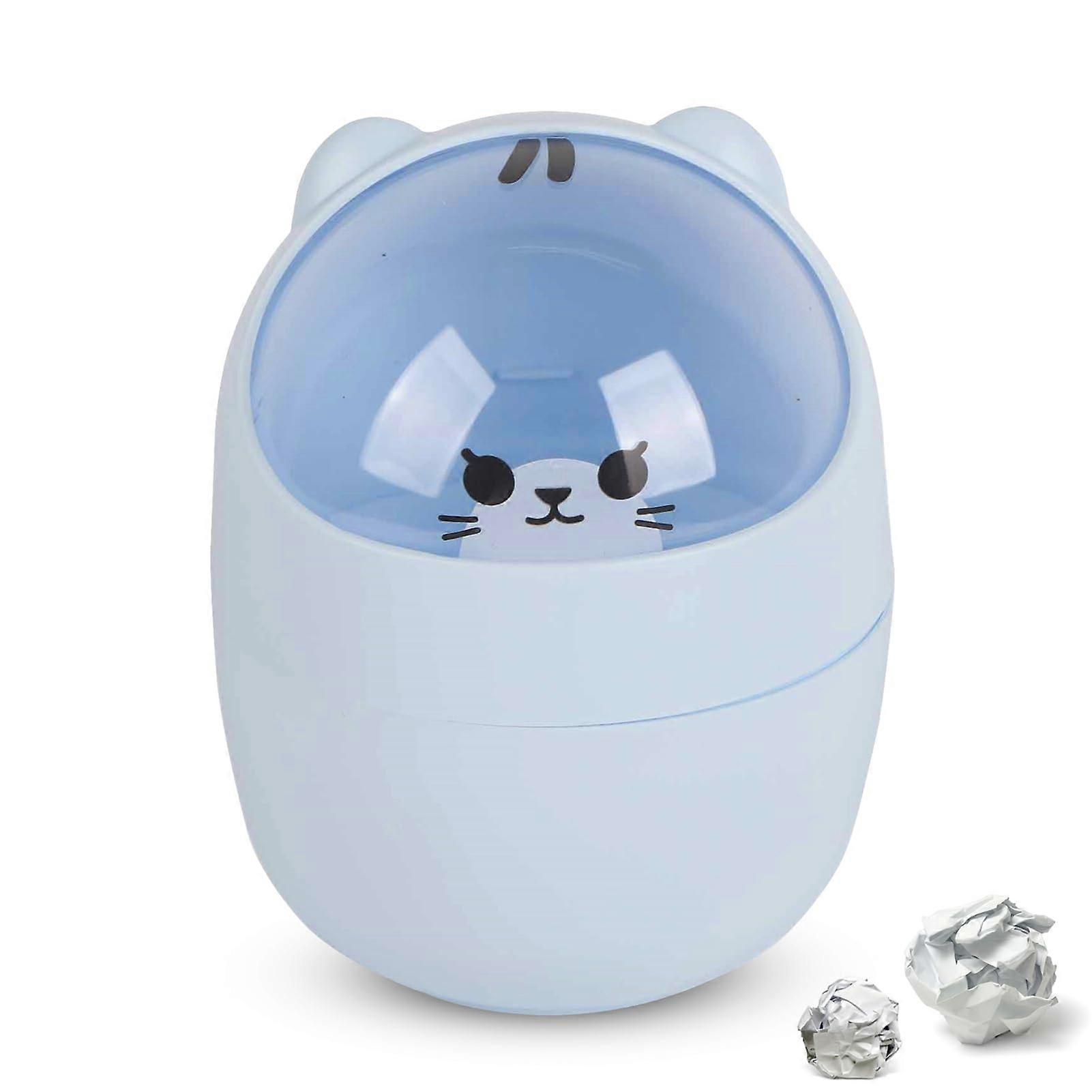 1pcs cute mini desktop trash can