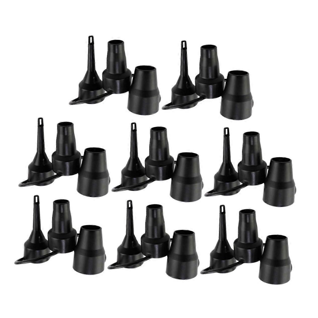 8 Piece Air Mattress Replacement Kit 3 Sizes Quick Air Pump for Inflatable Plastic Pump Attachments