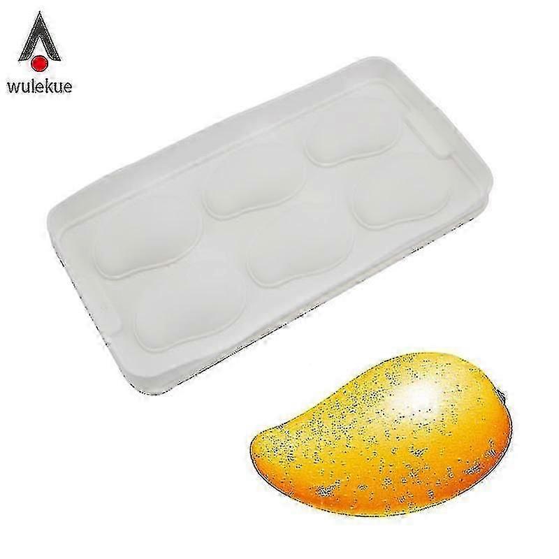 6-gats Mango-stijl chocoladevorm - 1pc