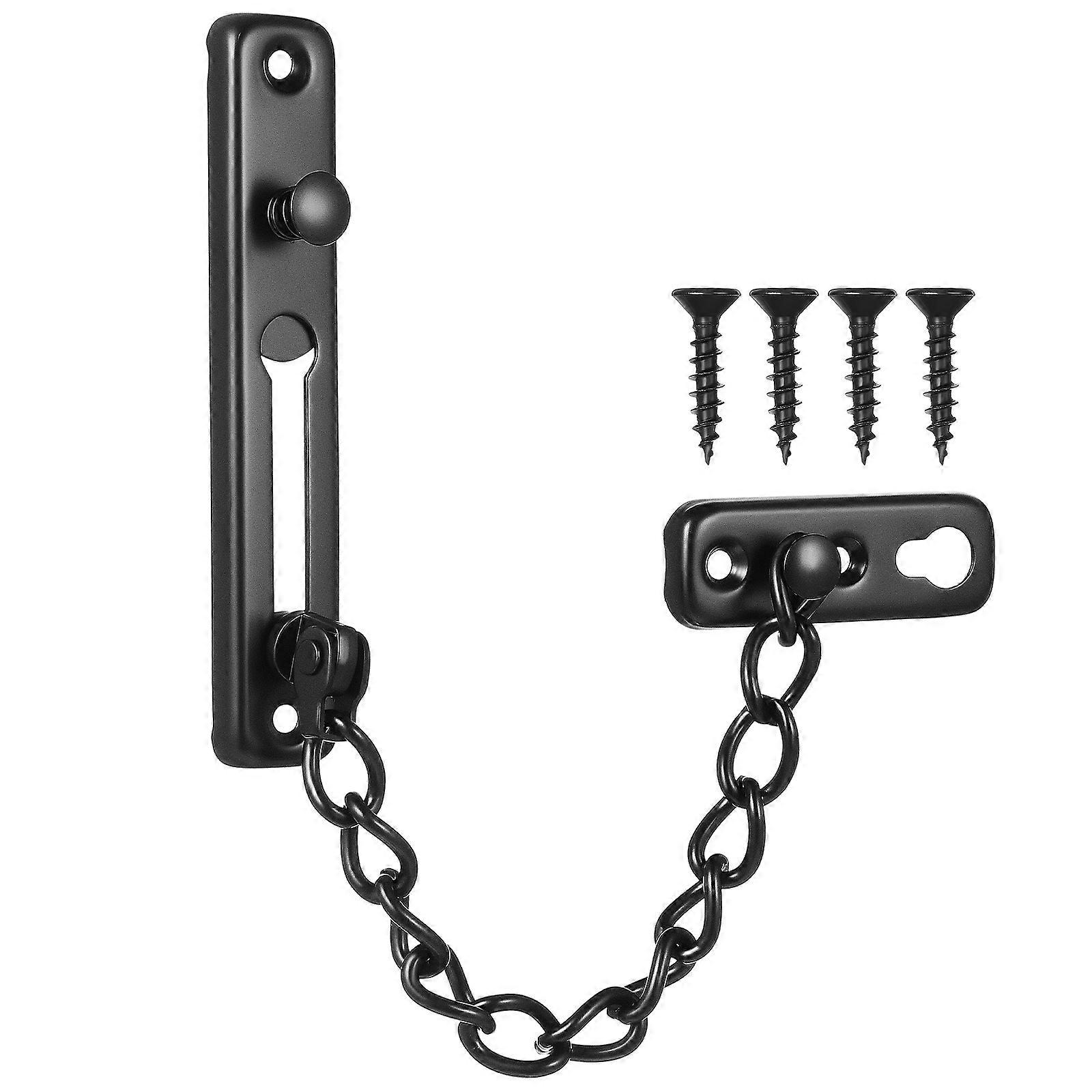 Chain Locks For Inside Door Security Chain Lock 4.8X0.9X0.4in Home Security 1Set