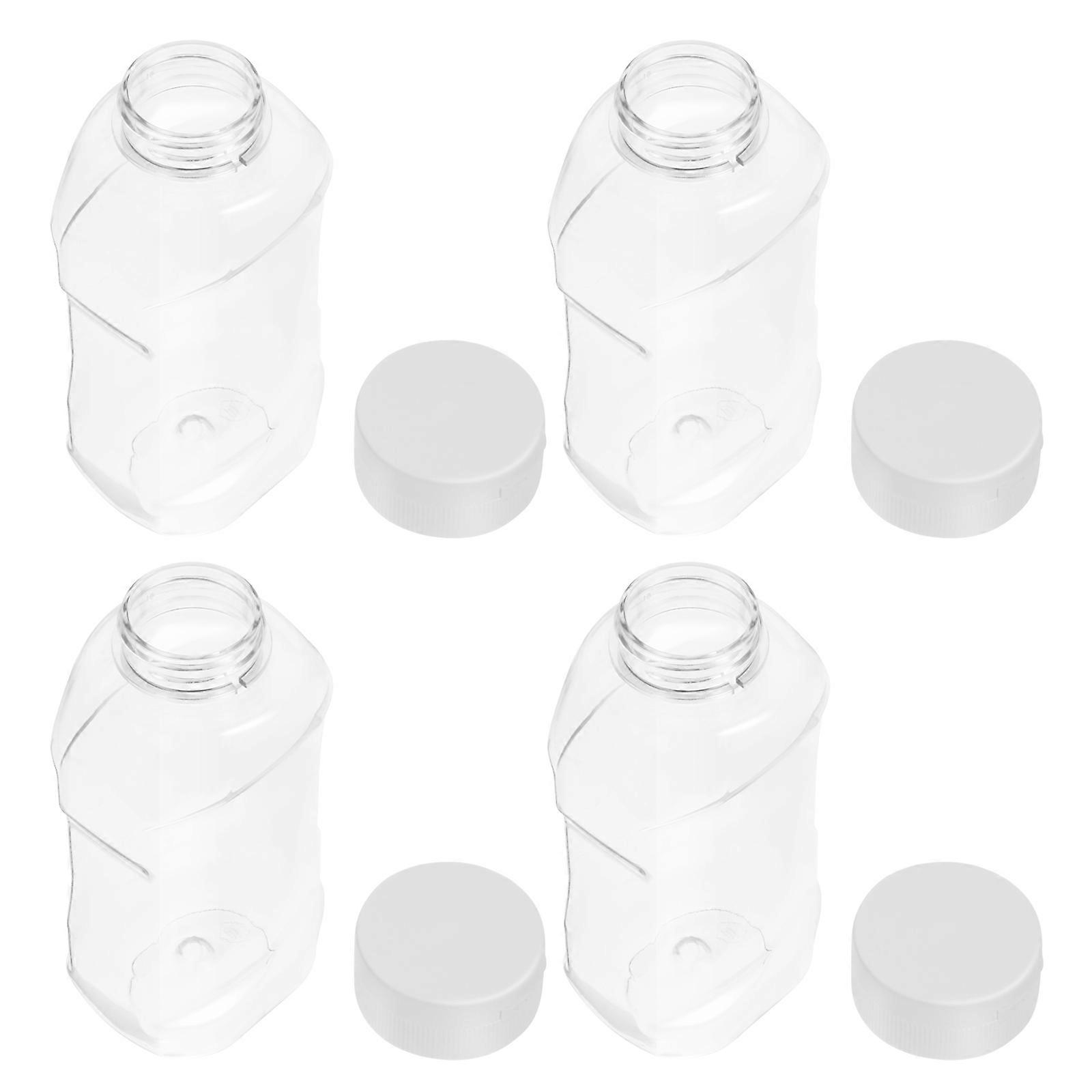 Food Grade Squeeze Bottles 4Pcs Sauce Bottles Ketchup Dispensers Home Users Pouring Material