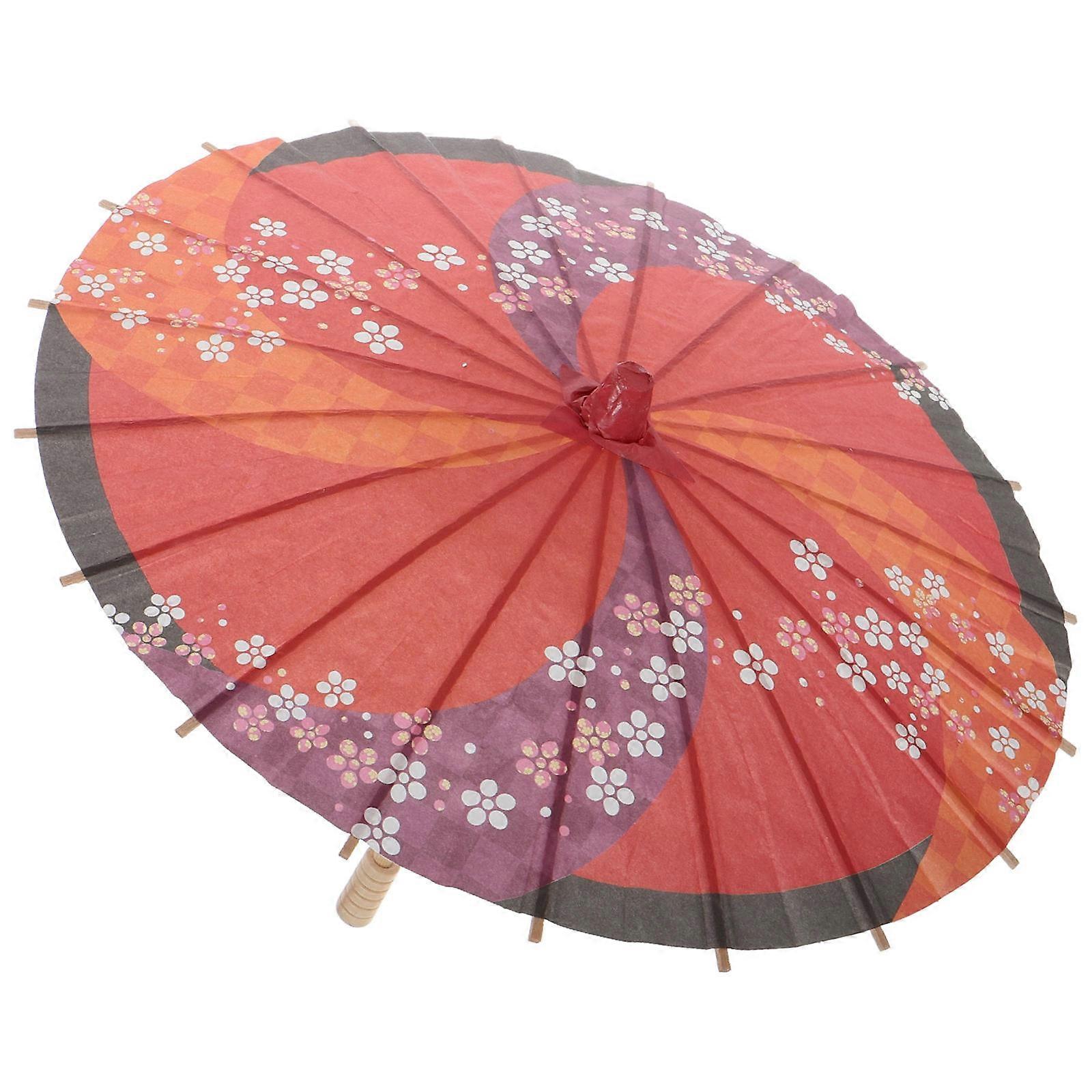 太陽の傘の女性の伝統的なデザインの和風フェスティバルシーンの装飾30.00X30.00X23.00CM 1パック