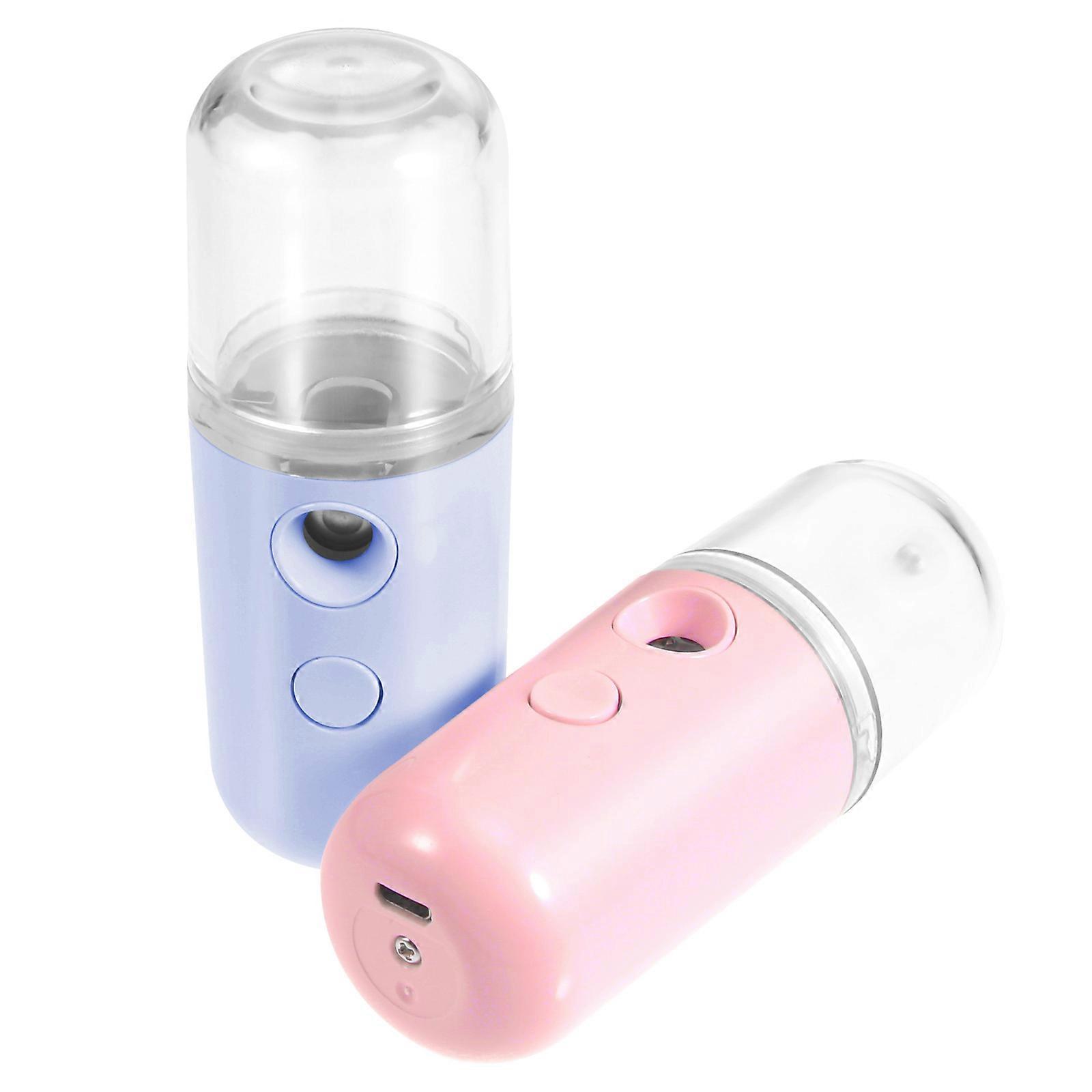 Portable USB Charging Humidifier Facial Mist Spray Bottle for All Skin Types, Travel Friendly & Easy to Carry