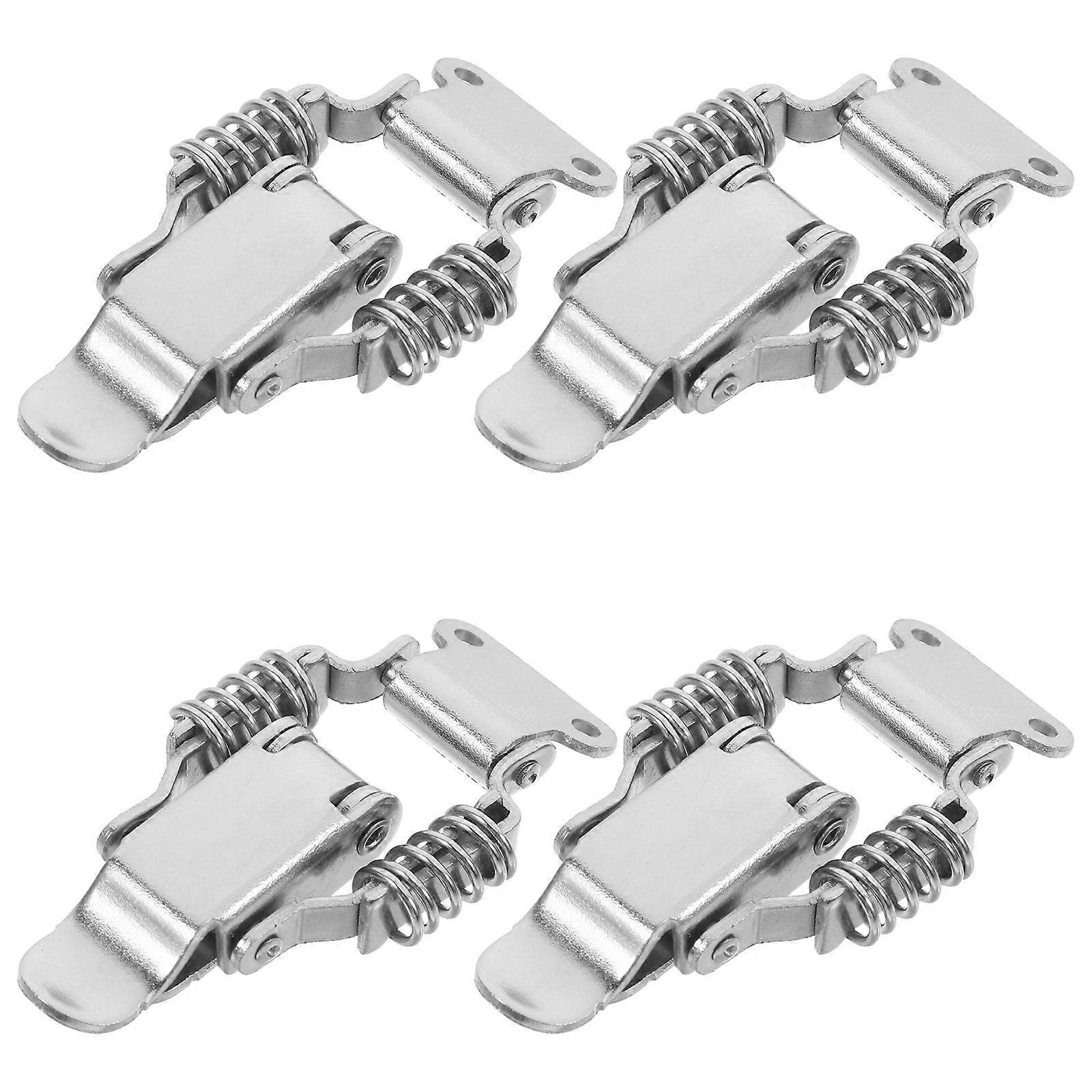 Latch Lock Heavy Duty Iron Adjustable Latch Clamp for Cabinet Secure Locking 4Pcs