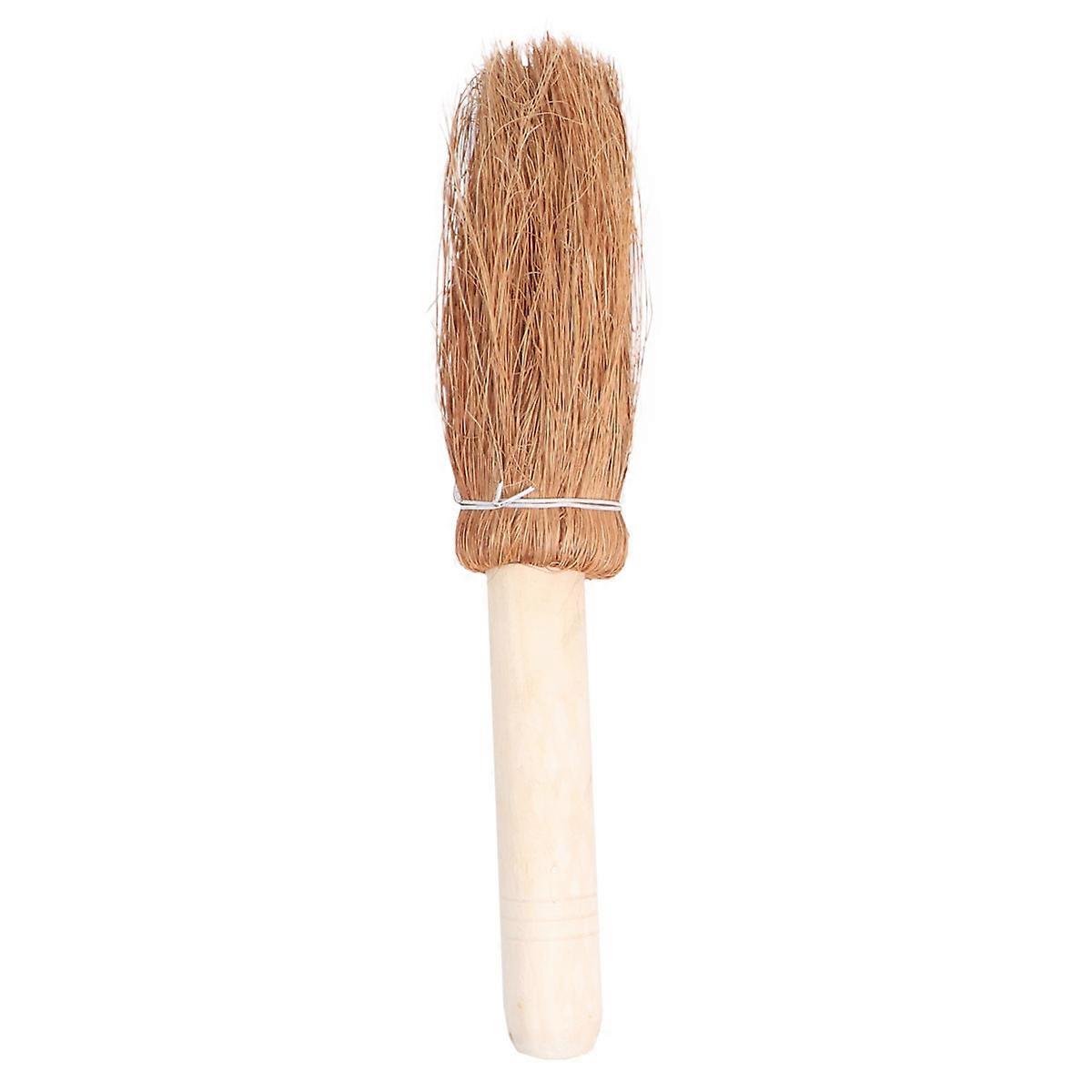 Pan Brush Large Kitchen Cleaning Coconut Shred Material Coffee Color 24X6CM 2Pcs