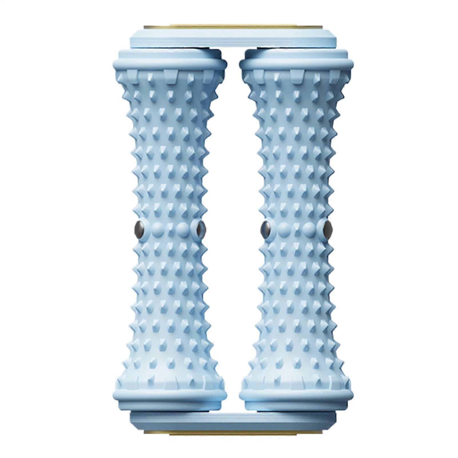 Foot roller massage – Reflexology device – Portable, nonslip for home, gym, travel – Blue