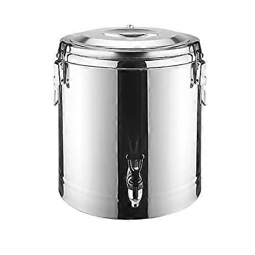 Insulated bucket stainless steel 304, large capacity with tap, for family, 10–30 L