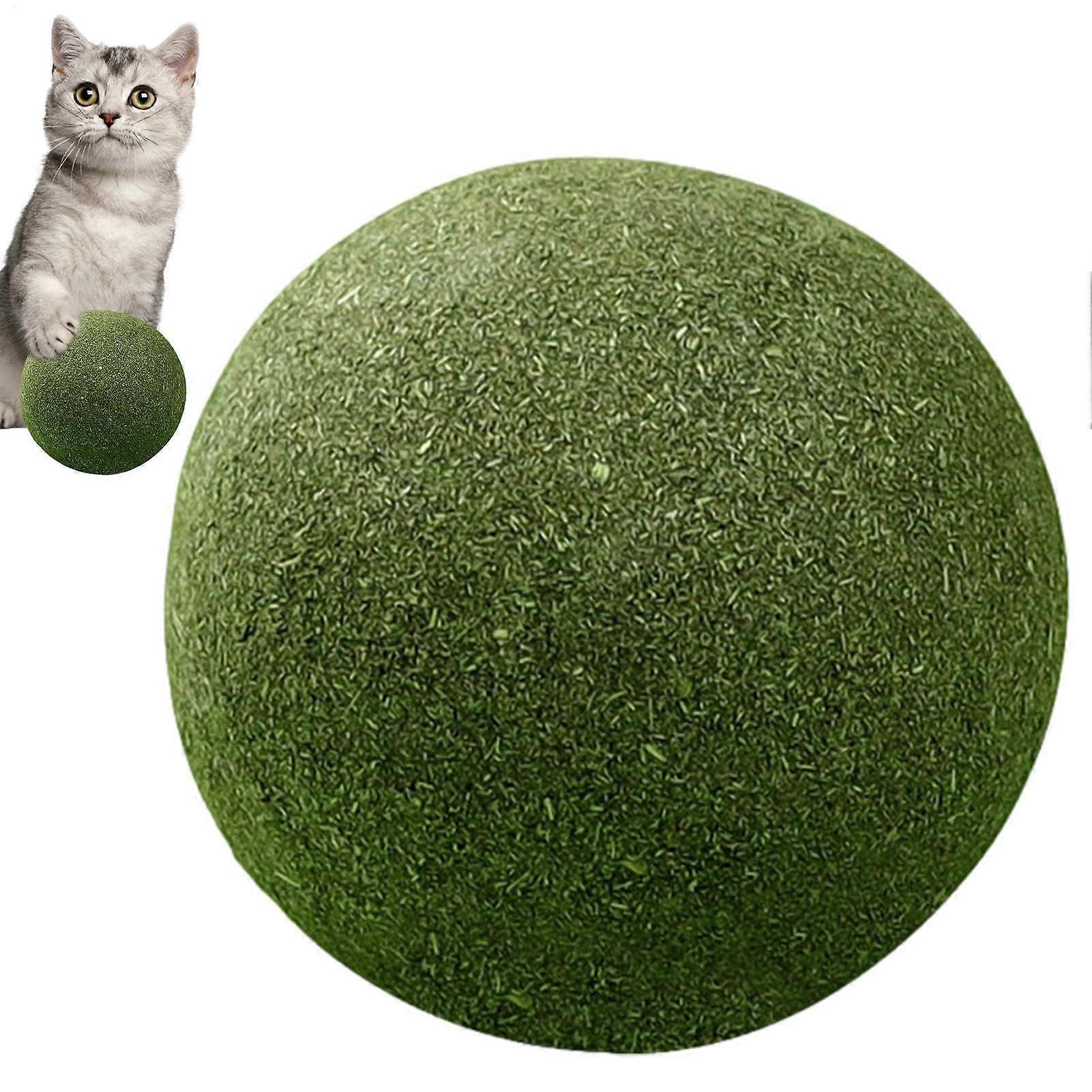 Genérico 10cm Natural Cat Herb Ball Toy for Healthy Playtime, Pet Safe Material, Interactive Design